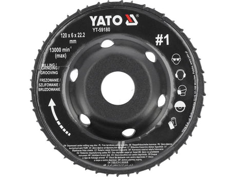 MILLING RASP WHEEL FOR ANGLE GRINDERS (YT-59180)