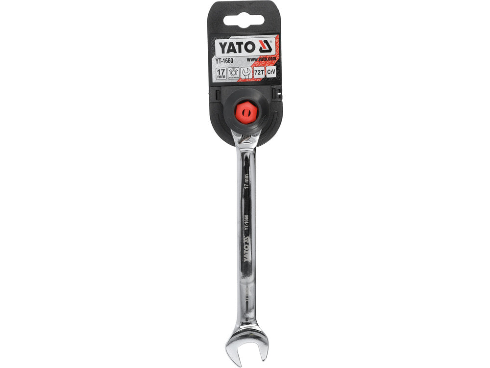 RATCHET COMBINATION WRENCH 17MM (YT-1660)