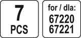 ACCESS.FOR STEAM MOP 67220, 67221 -7 PCS (67224)