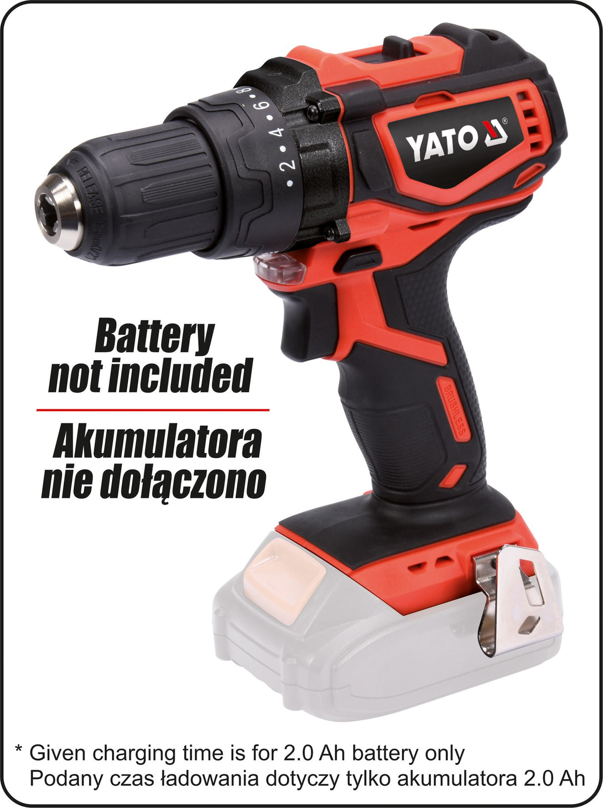 DRILL DRIVER 18V BL MOTOR 42NM - BODY (YT-82795)
