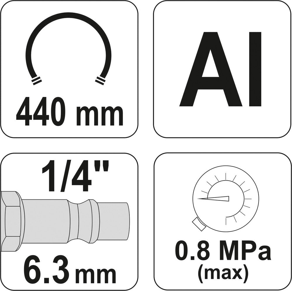 INFLATING GUN WITH MANOMETER (YT-2370)