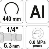 INFLATING GUN WITH MANOMETER (YT-2370)