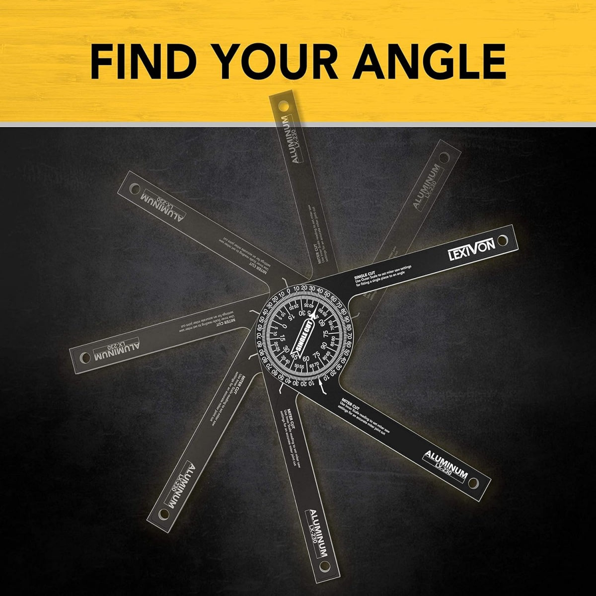 MULTIFUNCTIONAL ANGLE PROTRACTOR | MECHANICAL | 175 MM (MSP7)