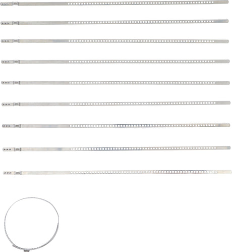 AXLE BOOT CLAMP SET | STAINLESS STEEL | 7 MM | 50 - 120 MM | 10 PCS. (70328)