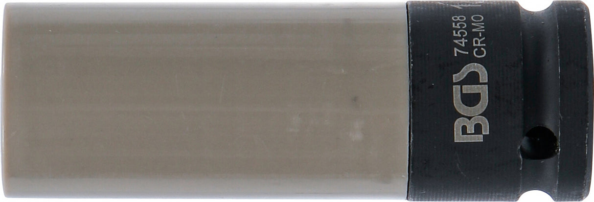 IMPACT SOCKET LONG THIN-WALLED | WITH PLASTIC PROTECTION | 12.5 MM (1/2") | 18.5 MM (74558)