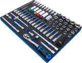 TOOL CASE 3/3: SOCKETS, BITS, EXTENSIONS, RATCHET | 64 PCS (4799)