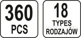 TRIM CLIPS ASSORTMENT TOYOTA/LEXUS 360 (YT-06650)