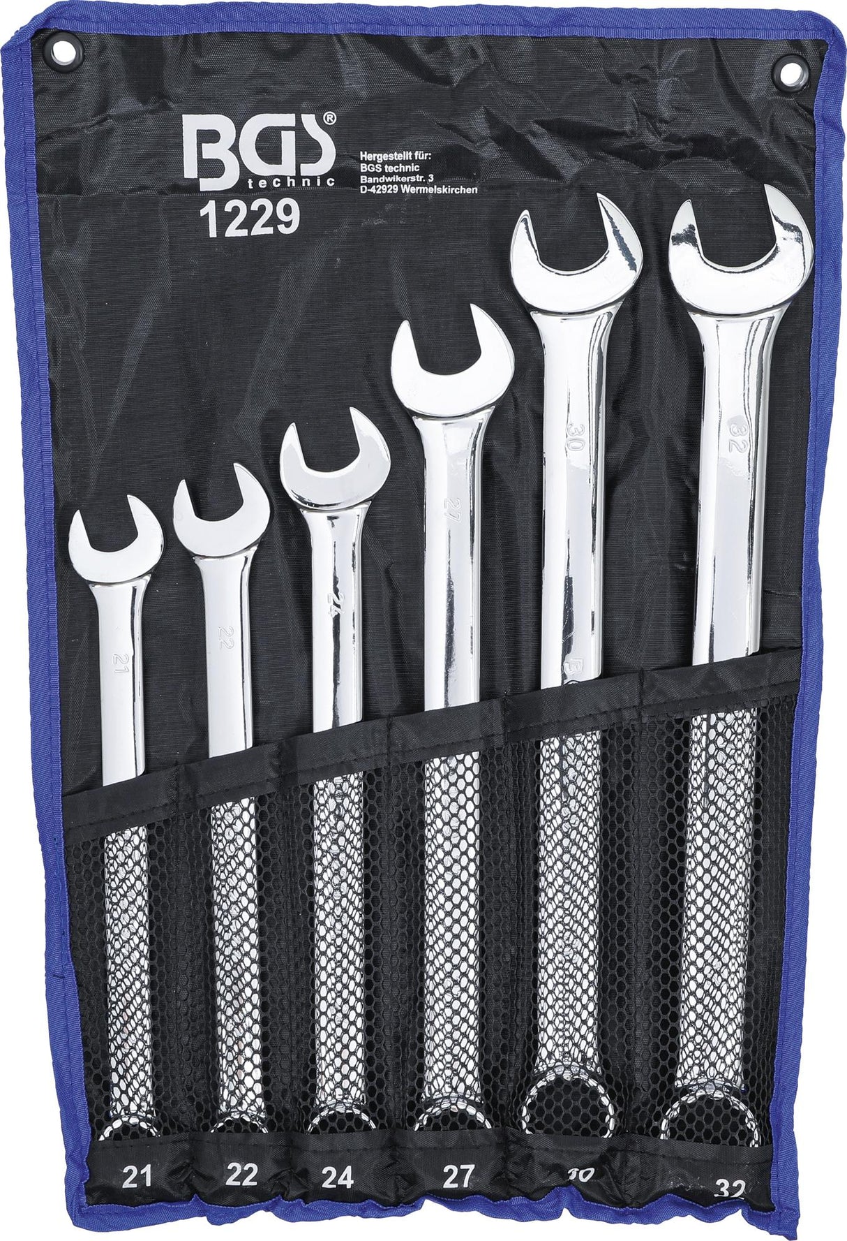 COMBINATION SPANNER SET | EXTRA LONG | 21 - 32 MM | 6 PCS. (1229)