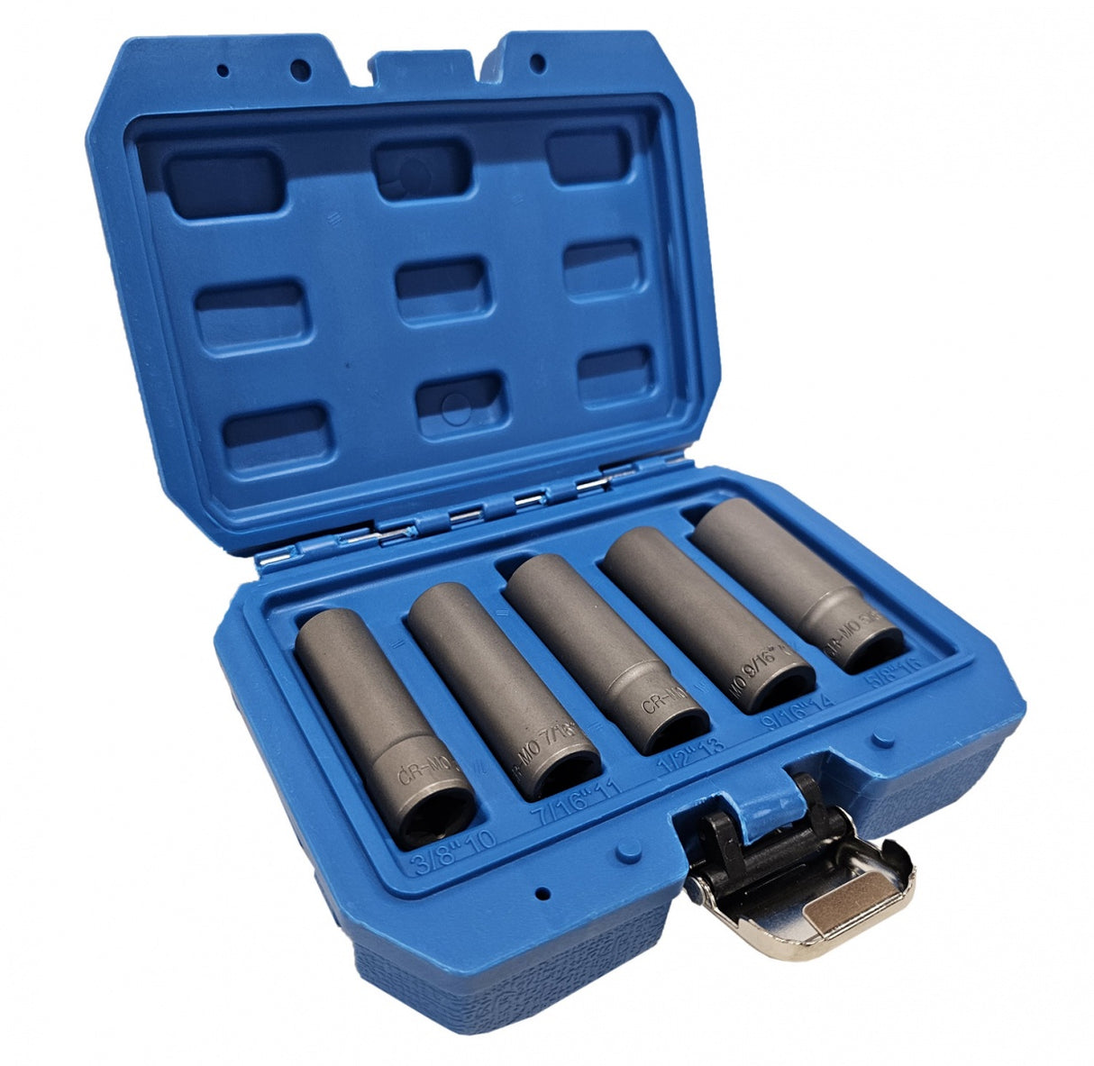 SOCKET SET FOR DAMAGED BOLTS | METRIC/IMPERIAL | LONG | 10 MM (3/8") | 10 - 16 MM | 5 PCS. (DNR5)