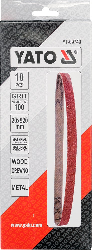 SANDING BELT P100 SIZE 20X520MM (YT-09749)