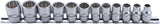 SOCKET SET, 12-POINT | 10 MM (3/8") DRIVE | 8 - 19 MM | 12 PCS. (9105)