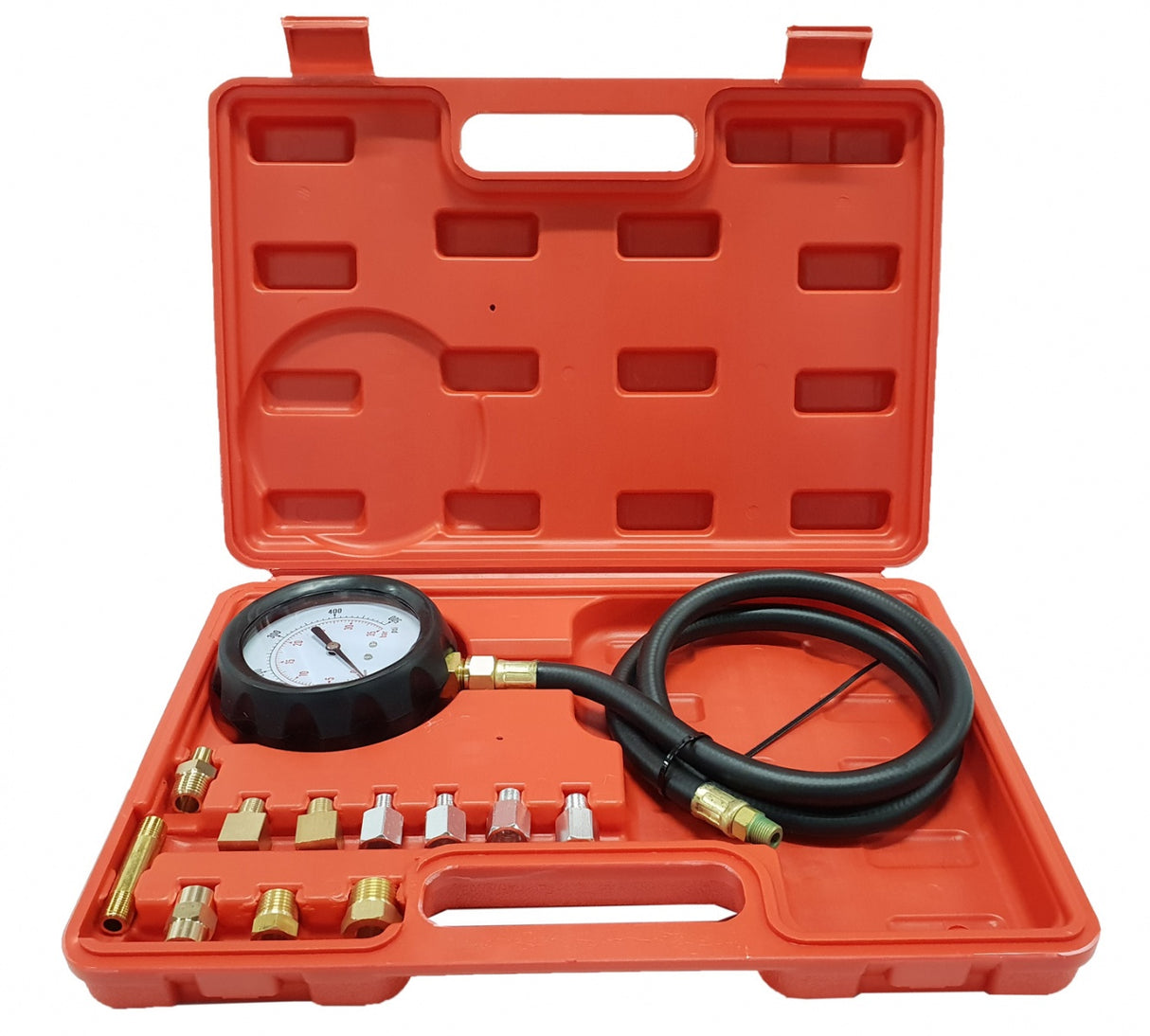 OIL PRESSURE GAUGE WITH ADAPTERS | 0-500 PSI | LONG HOSE (57675V)