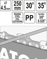 CHAIN SAW FILE WITH GUIDE 4.5MM (YT-85036)
