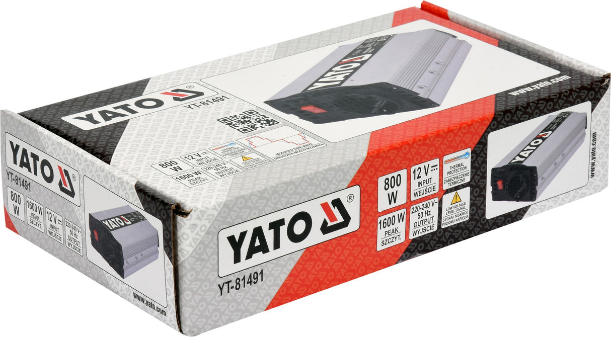 POWER INVERTER 12/230V 800W (YT-81491)