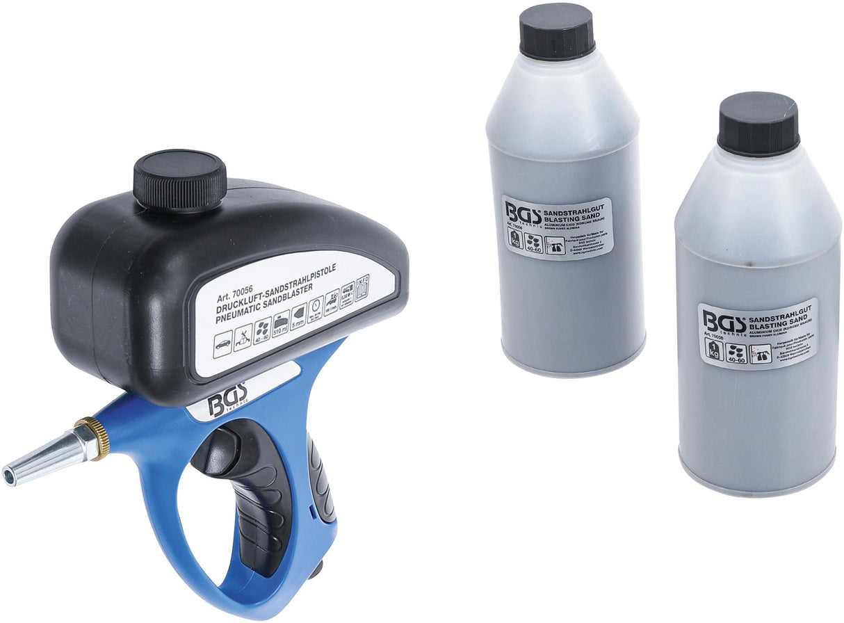 PNEUMATIC SANDBLASTER INCL. ACCESSORIES | 3 PCS. (70056)