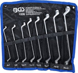 DOUBLE RING SPANNER SET | OFFSET | 6 X 7 - 20 X 22 MM | 8 PCS. (1209)