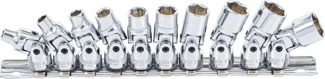 UNIVERSAL JOINT SOCKET SET | 6.3 MM (1/4") | 5 - 13 MM | 10 PCS. (220)