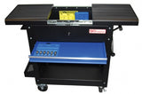 WORKSHOP TROLLEY | 2 DRAWERS | HORIZONTAL DOUBLE DRAWER SLIDE | EMPTY (4105)