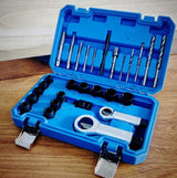 BOLT AND NUT EXTRACTOR SET WITH CUTTERS | CR-MO | 28 PCS. (BE28S)