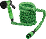 WATER HOSE | TEXTILE | FLEXIBLE | WITH GARDEN HAND SHOWER WITH 7 FUNCTIONS | 3 - 10 M (70903)