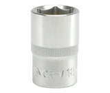 SOCKET 18MM 1/2" 6PT CV REGULAR (YT-1211)