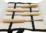 WOOD CARVING CHISEL SET | 60 CR-V | 4 PCS. (W4C)