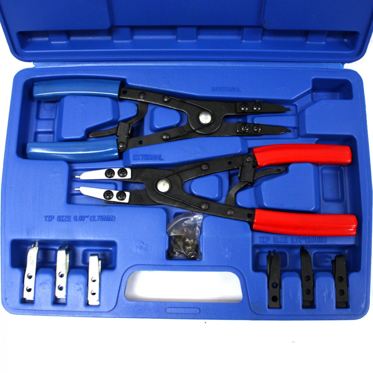 SNAP RING PLIERS SET | INTERCHANGEABLE TIPS | 10 PCS. (SK32160)