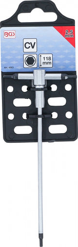 SCREWDRIVER WITH SLIDING T-HANDLE | INTERNAL HEXAGON | 2.5 MM (6083)