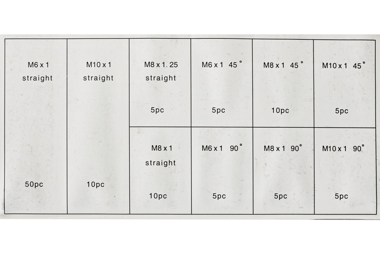 GREASE FITTING SET | M10 110 | 110 PCS. (OL6020)