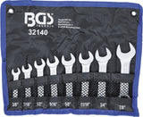 COMBINATION SPANNER SET | EXTRA SHORT | INCH SIZES | 3/8" - 7/8" | 8 PCS. (32140)