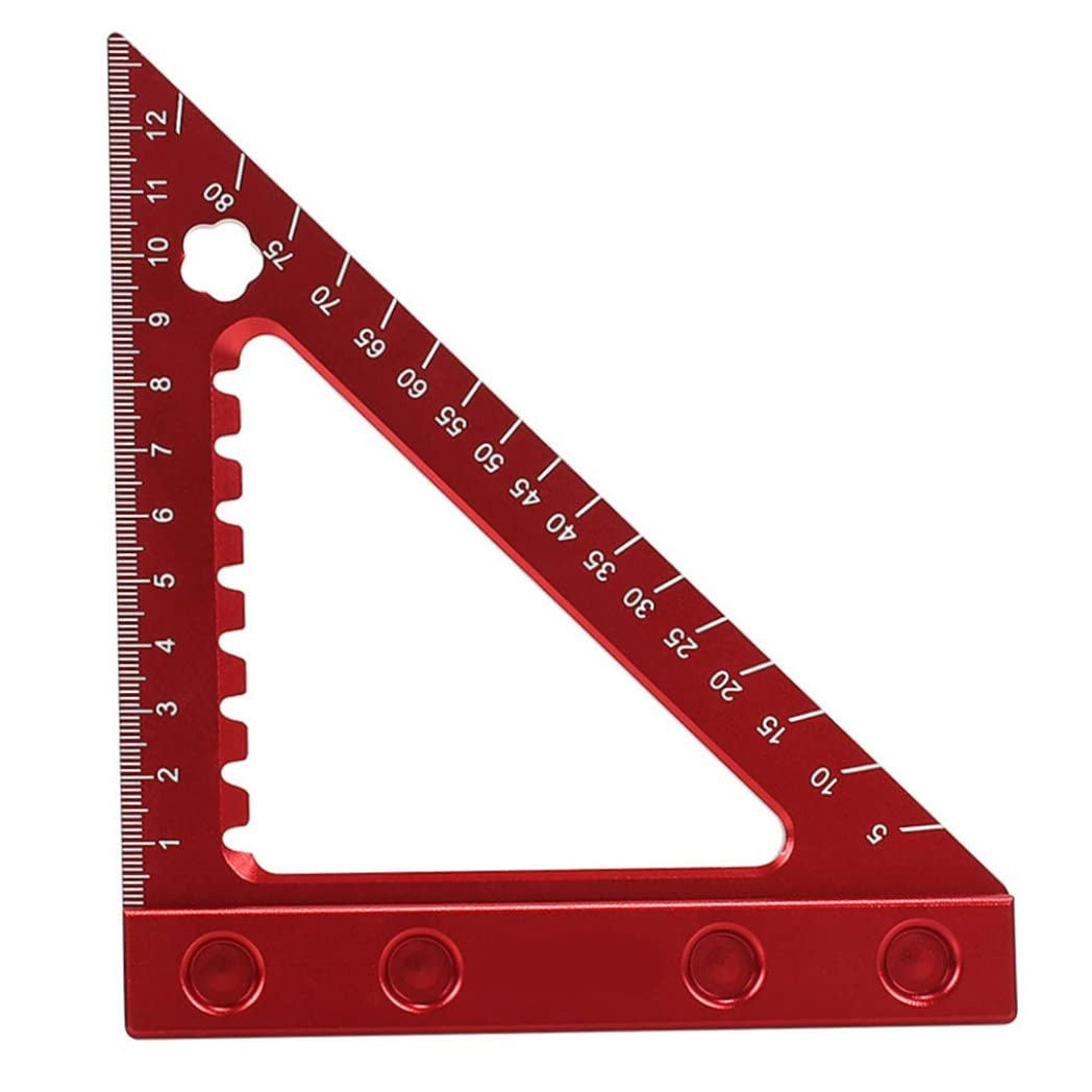 ALUMINUM SQUARE / WOODWORKING TRIANGLE RULER | 90 | WITH BASE (RS90A)