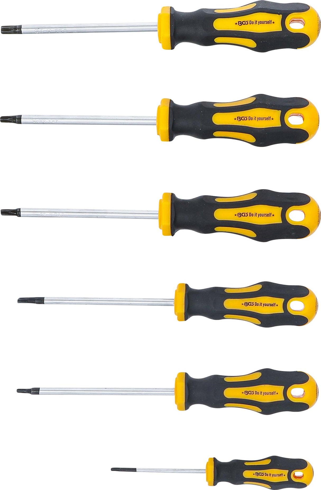 SCREWDRIVER SET | T-STAR (FOR TORX) T10 - T30 | 6 PCS. (35826)