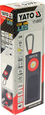 WORK LIGHT 500LM, 2000MAH, SPEAKER (YT-08557)