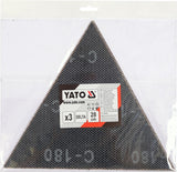ABRASIVE MESH FOR DELTA 28CM 3PCS P180 (YT-846153)