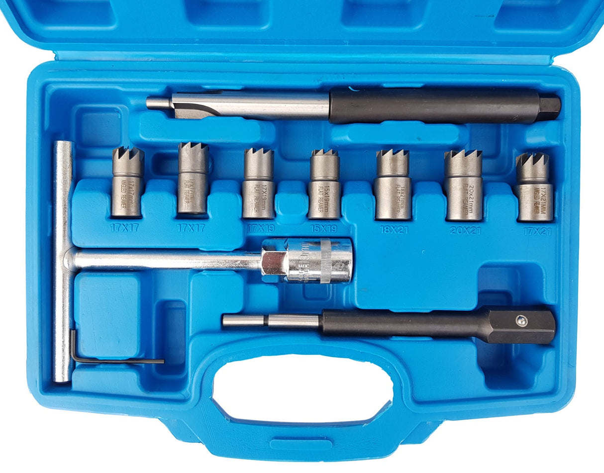 DIESEL INJECTOR SEAT CLEANING SET | 10 PCS. (SK1452)