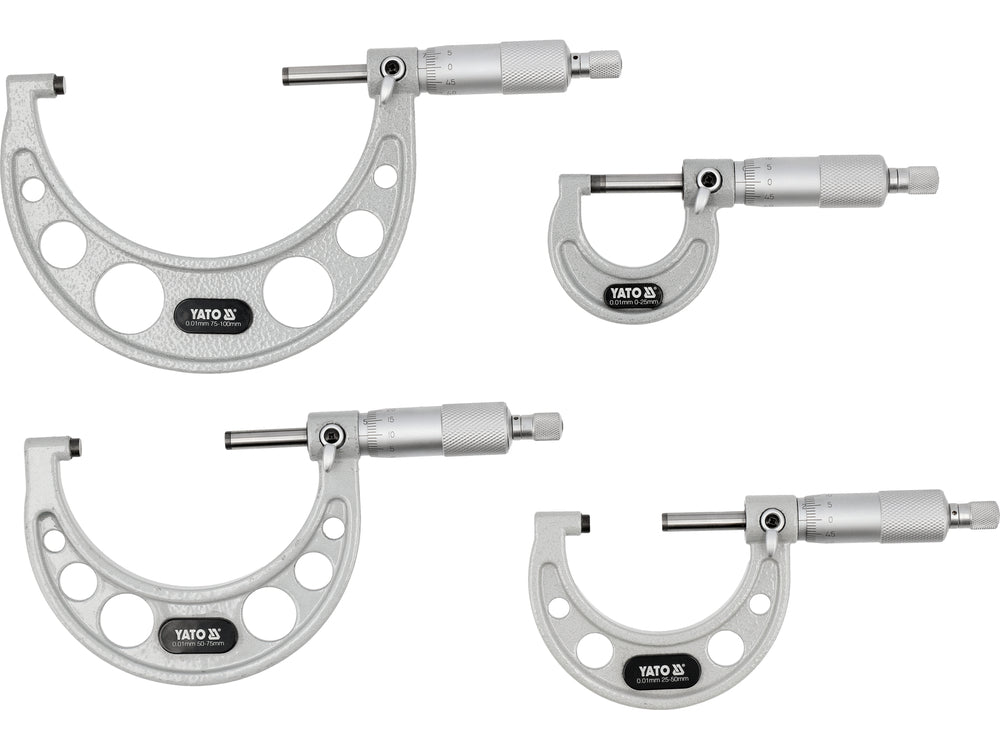 OUTSIDE MICROMETER SET 4PCS (YT-72304)