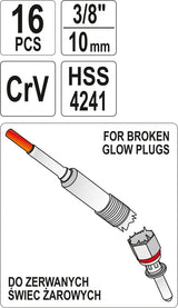 UNIVERSAL EXTRACTOR BROKEN GLOW PLUGS (YT-05342)
