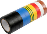 ASSORTED INSULATION TAPE SET 10 PCS.: 19 MM X 20 M (75028)