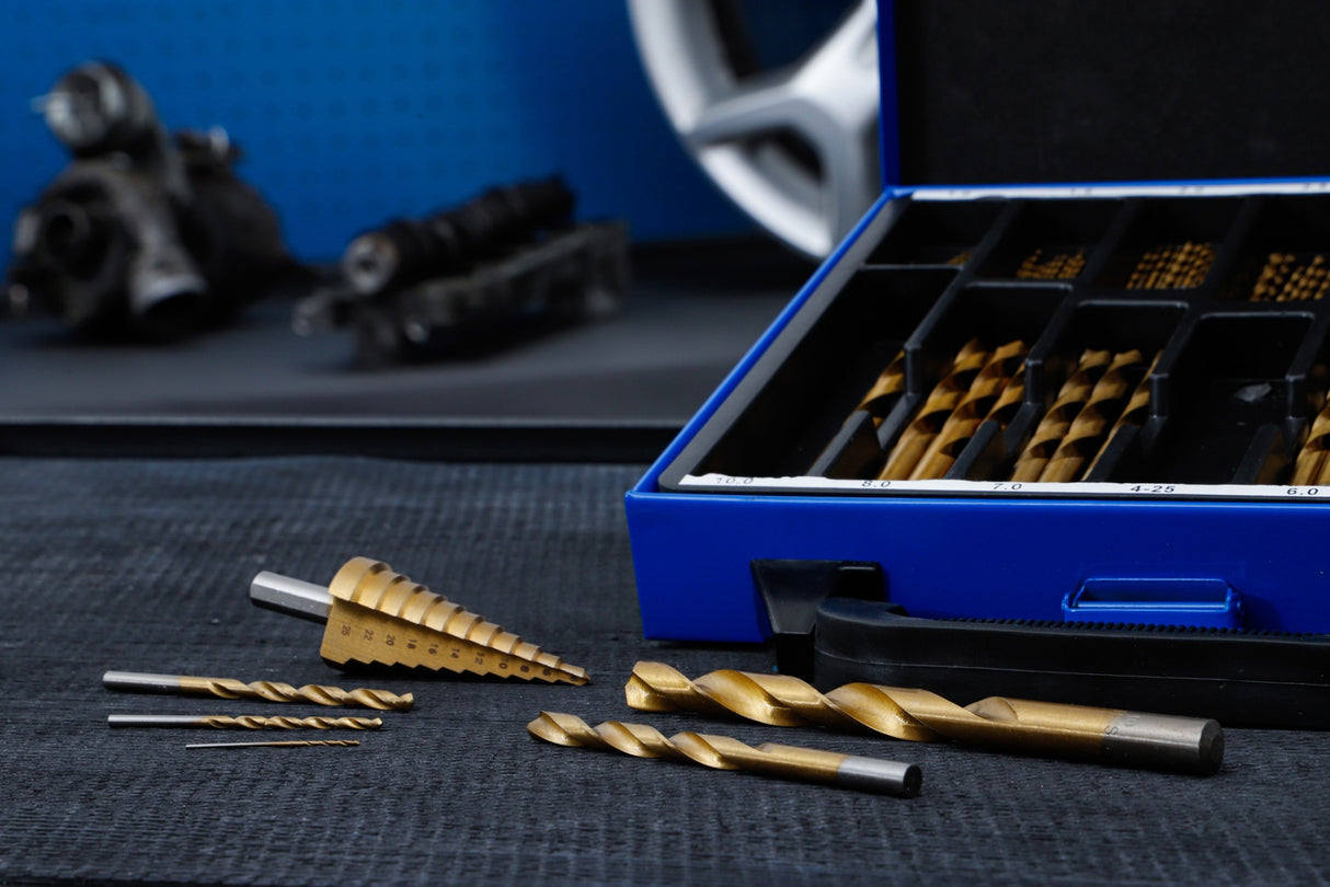 TWIST & STEP DRILL SET | HSS | TITANIUM NITRATED | 1 - 10 MM | 119 PCS. (2009)