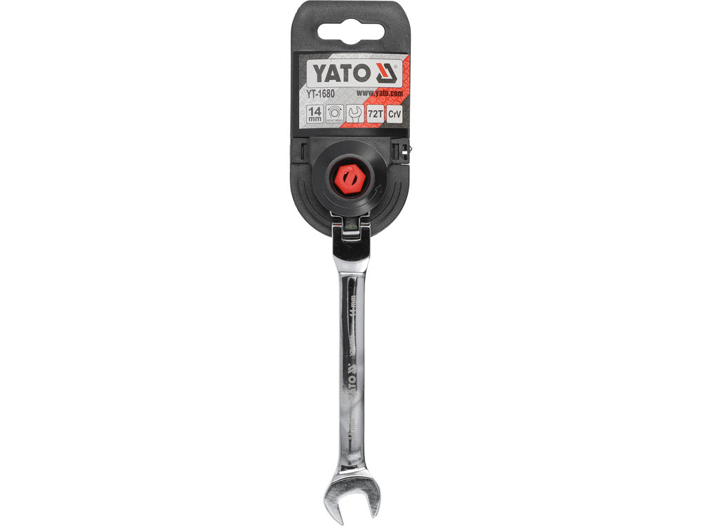 FLEX. RATCHET COMBINATION WRENCH 14MM (YT-1680)