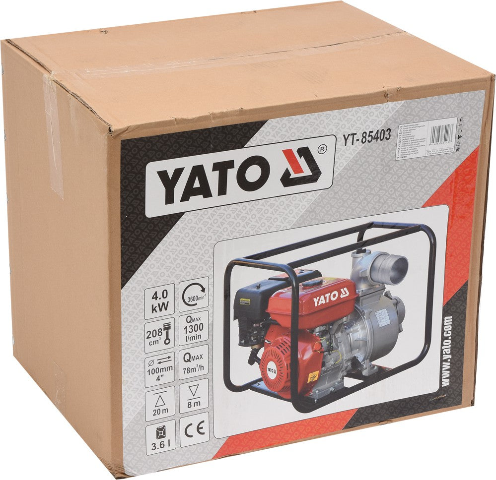 GASOLINE WATER PUMP 4” 4 KW 78M3/H (YT-85403)