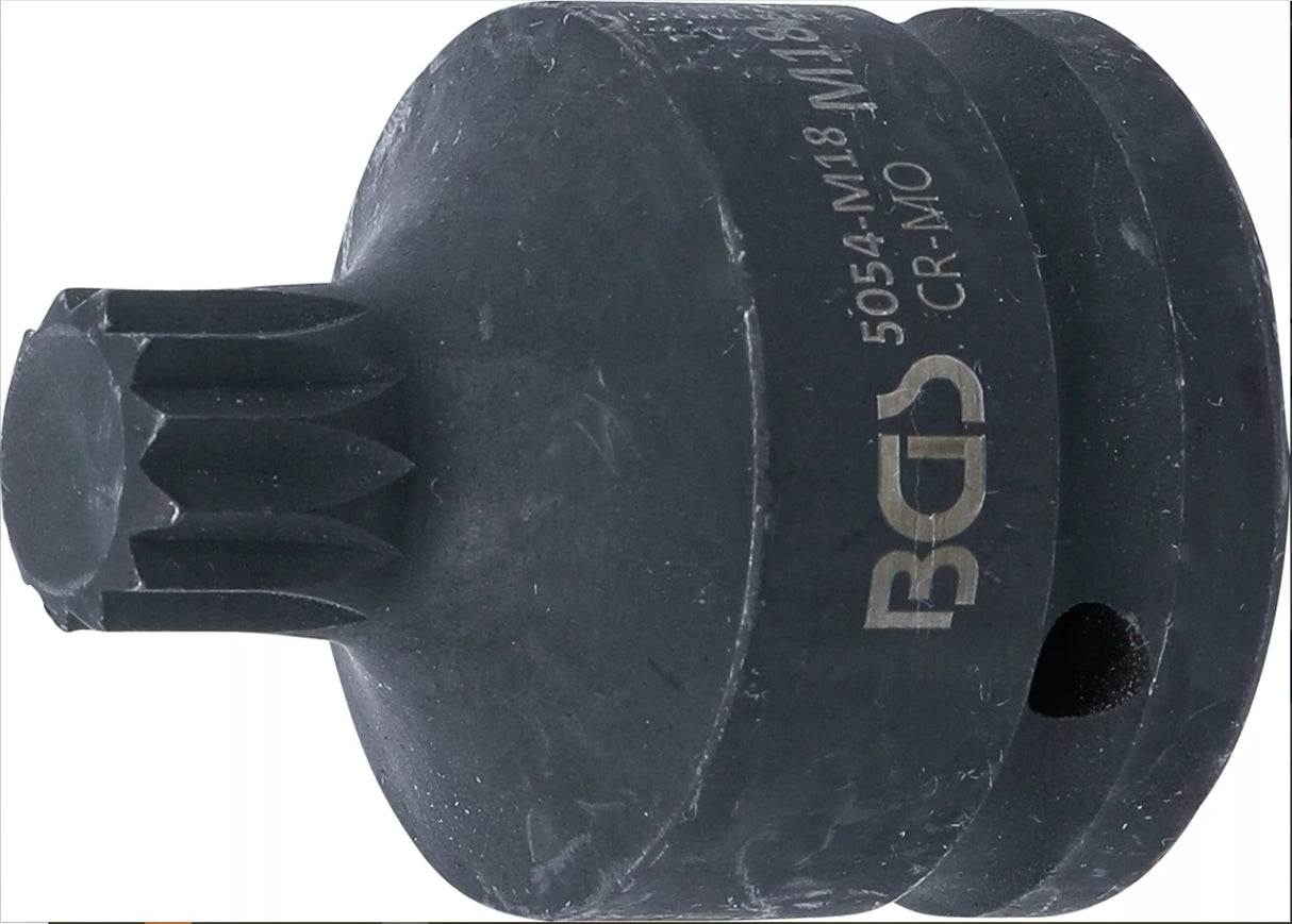 IMPACT BIT SOCKET | 20 MM (3/4") DRIVE | SPLINE (FOR XZN) M18 (5054-M18)