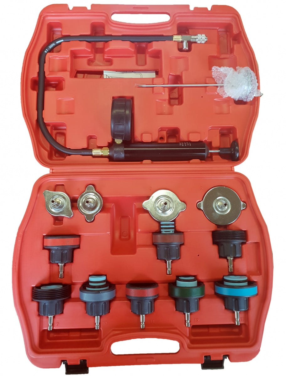 COOLING SYSTEM TESTING KIT | 0 - 2.5 BAR | 14 PCS. (H1079)