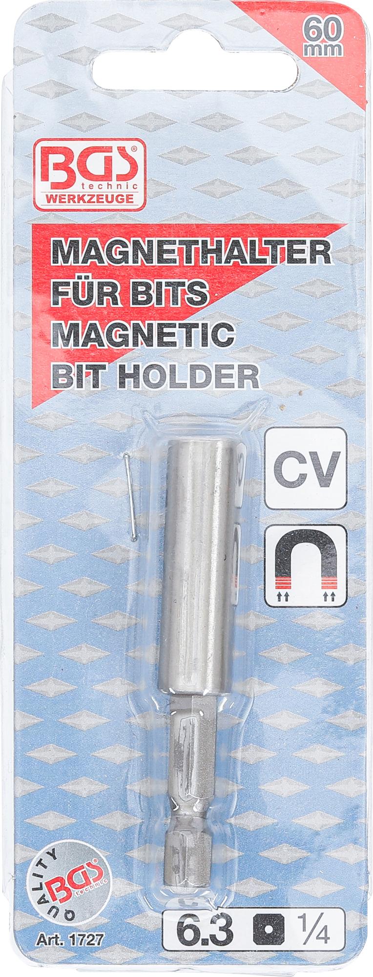 MAGNETIC BIT-HOLDER, EXTRA STRONG | EXTERNAL HEXAGON 6.3 MM (1/4") | 60 MM (1727)