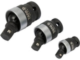 IMPACT UNIWER JOINT SET 1/4', 3/8", 1/2" (YT-10642)