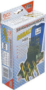 TWIST DRILL SET | HSS | 1 - 10 MM | 19 PCS. (2014)