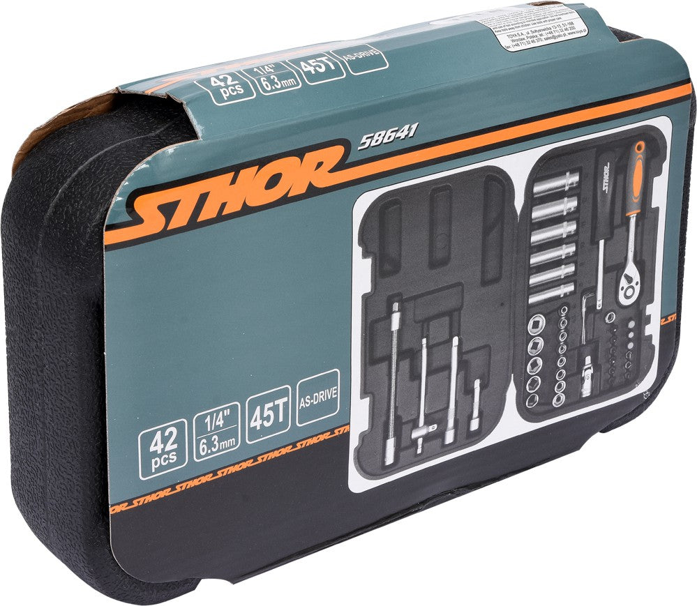 TOOL SET 1/4" 42PCS (58641)