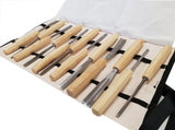 WOOD CARVING CHISEL SET | 60 CR-V | 12 PCS. (W12C)
