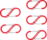 DOUBLE SNAP HOOK ASSORTMENT | ALUMINIUM | 5 PCS. (85785)