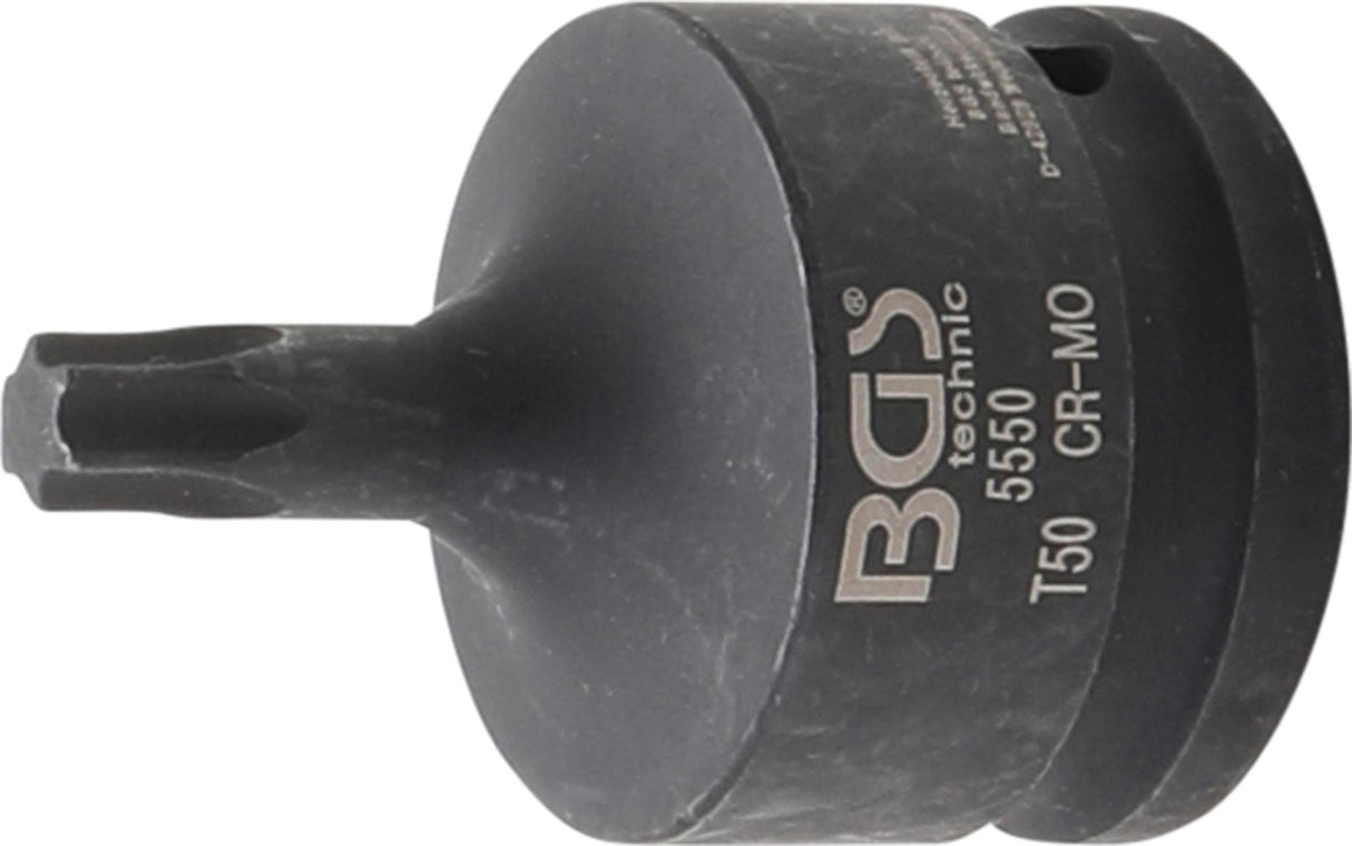 IMPACT BIT SOCKET | 20 MM (3/4") DRIVE | T-STAR (FOR TORX) T50 (5550)